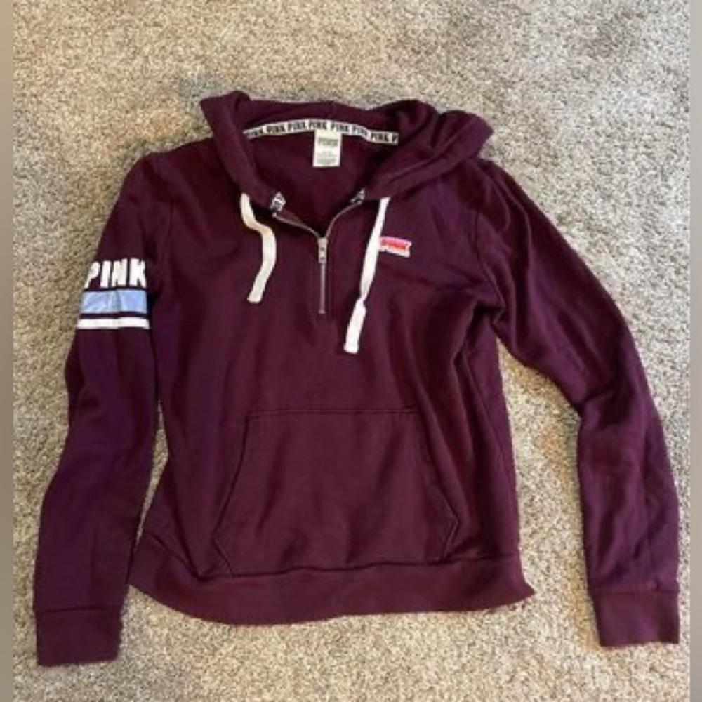 PINK VS 1/4 Zip ~ Size M